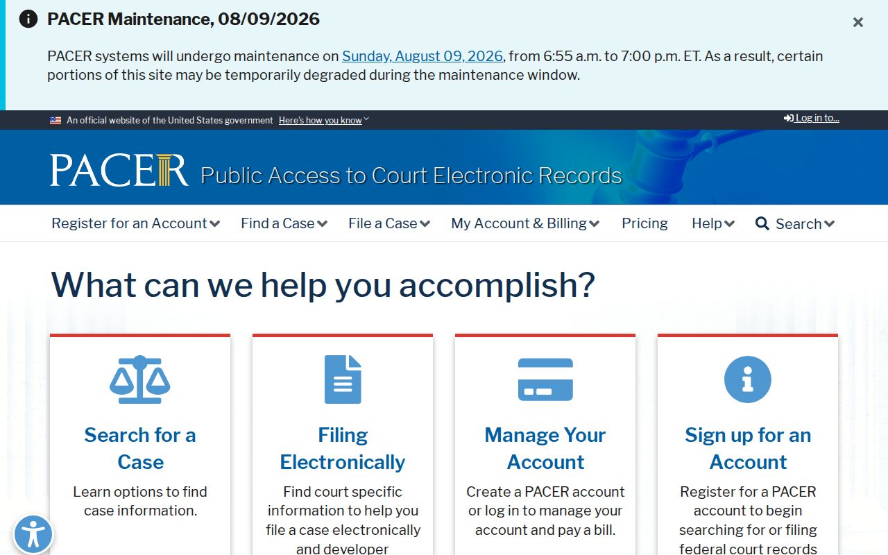 Hood County federal criminal court record search through PACER